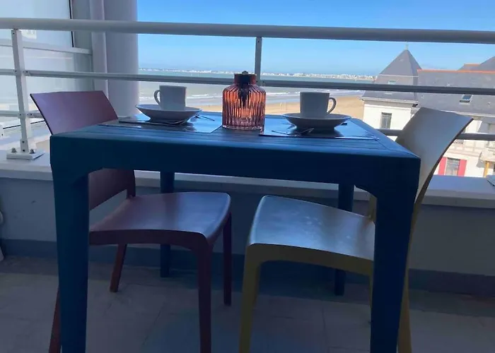 Lägenhet Vue Mer Exceptionnelle - Studio Cosy 4 Pers Avec Balcon, Acces Plage Direct Pornichet