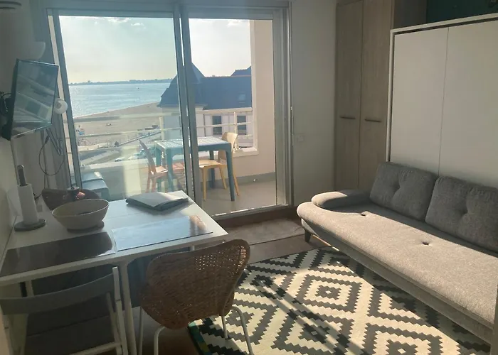 Vue Mer Exceptionnelle - Studio Cosy 4 Pers Avec Balcon, Acces Plage Direct * Pornichet