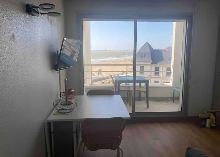 Vue Mer Exceptionnelle - Studio Cosy 4 Pers Avec Balcon, Acces Plage Direct פורנישי